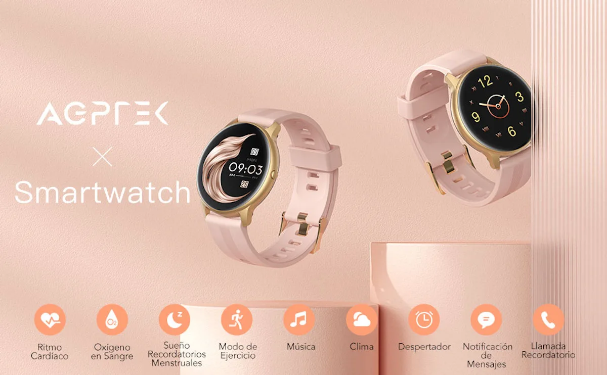AGPTEK Smartwatch Mujer.-2
